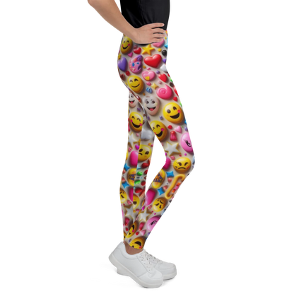 Emoji Burst Leggings - Youth