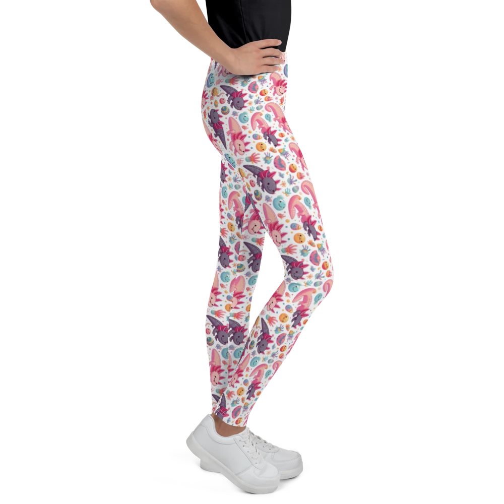 Axolotl Drift Leggings - Youth