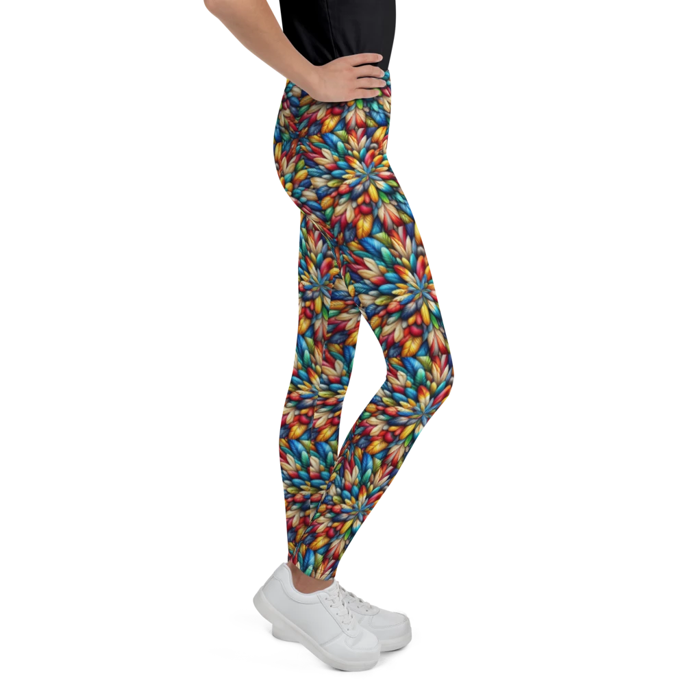 Prismatic Plume Leggings - Youth