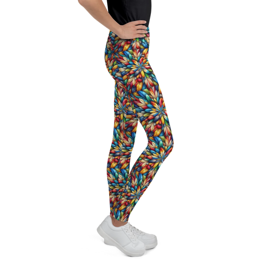 Prismatic Plume Leggings - Youth