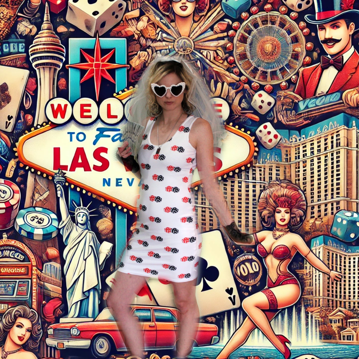 Las Vegas Dice Dress
