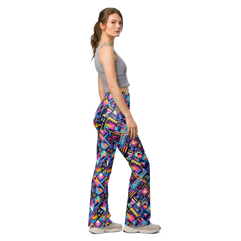 Retro Vibe Leggings - Flare