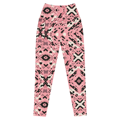 Pink Camo Leggings - Pockets