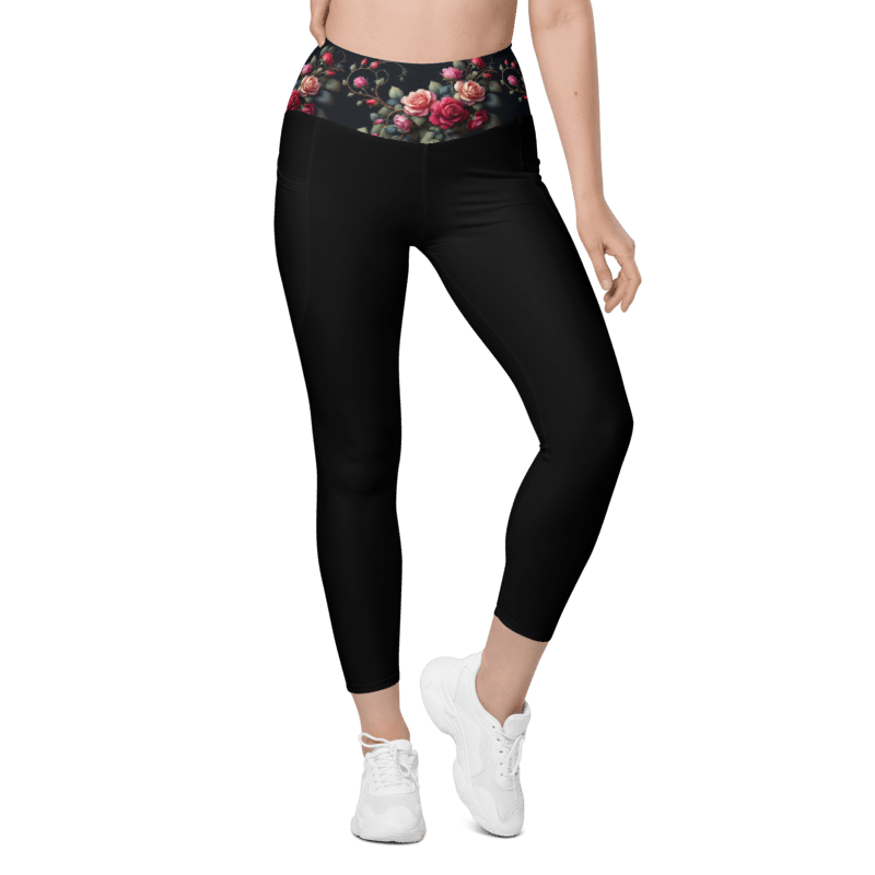Rose Vine Leggings - Pockets