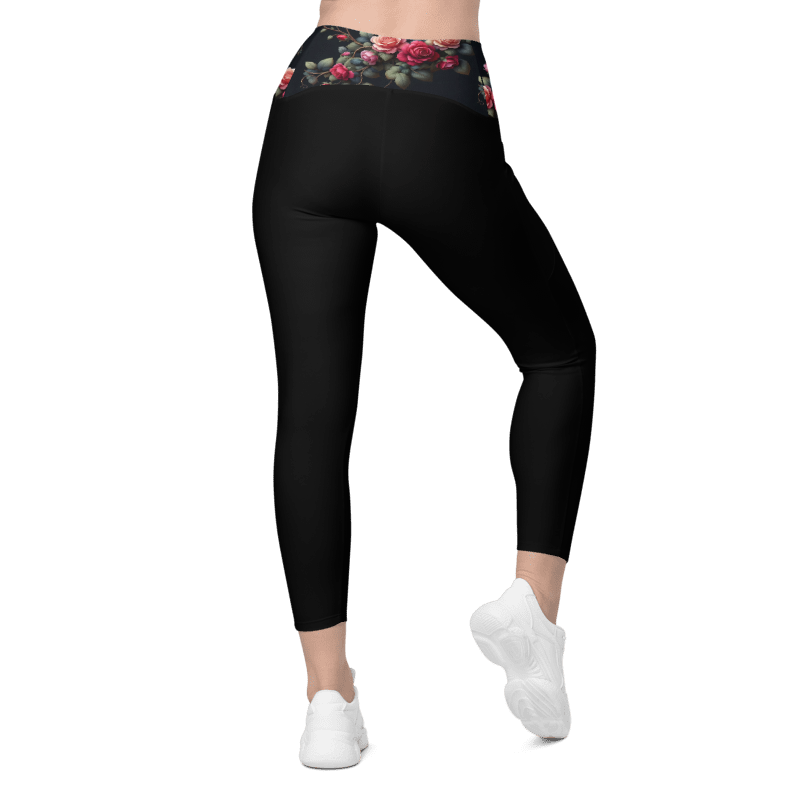 Rose Vine Leggings - Pockets