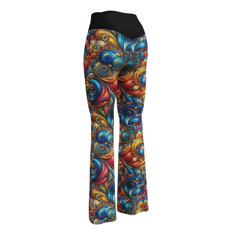 Swirl Leggings Leggings - Flare