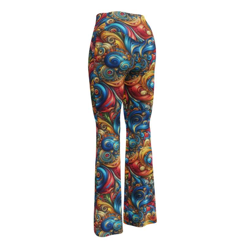Swirl Leggings Leggings - Flare