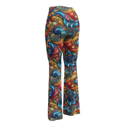 Swirl Leggings Leggings - Flare