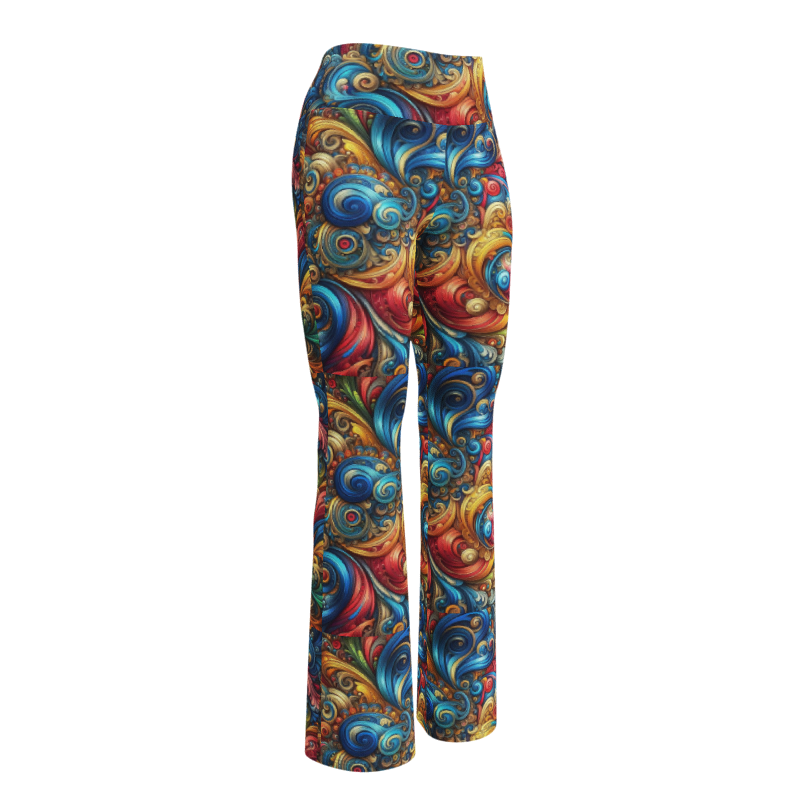 Swirl Leggings Leggings - Flare