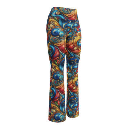 Swirl Leggings Leggings - Flare