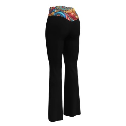 Swirl Leggings Leggings - Flare