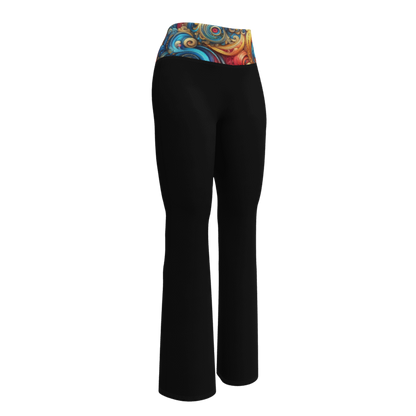Swirl Leggings Leggings - Flare