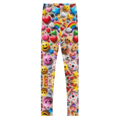 Emoji Burst Leggings - Youth