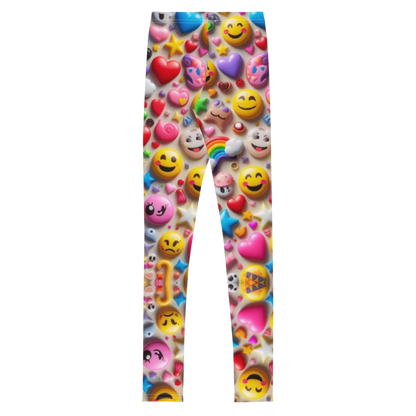 Emoji Burst Leggings - Youth