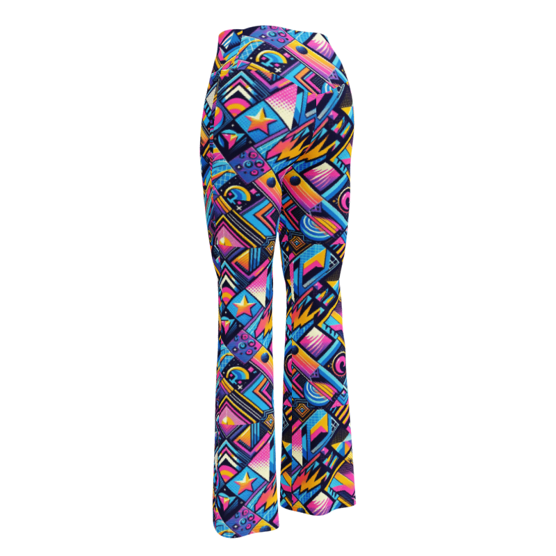 Retro Vibe Leggings - Flare