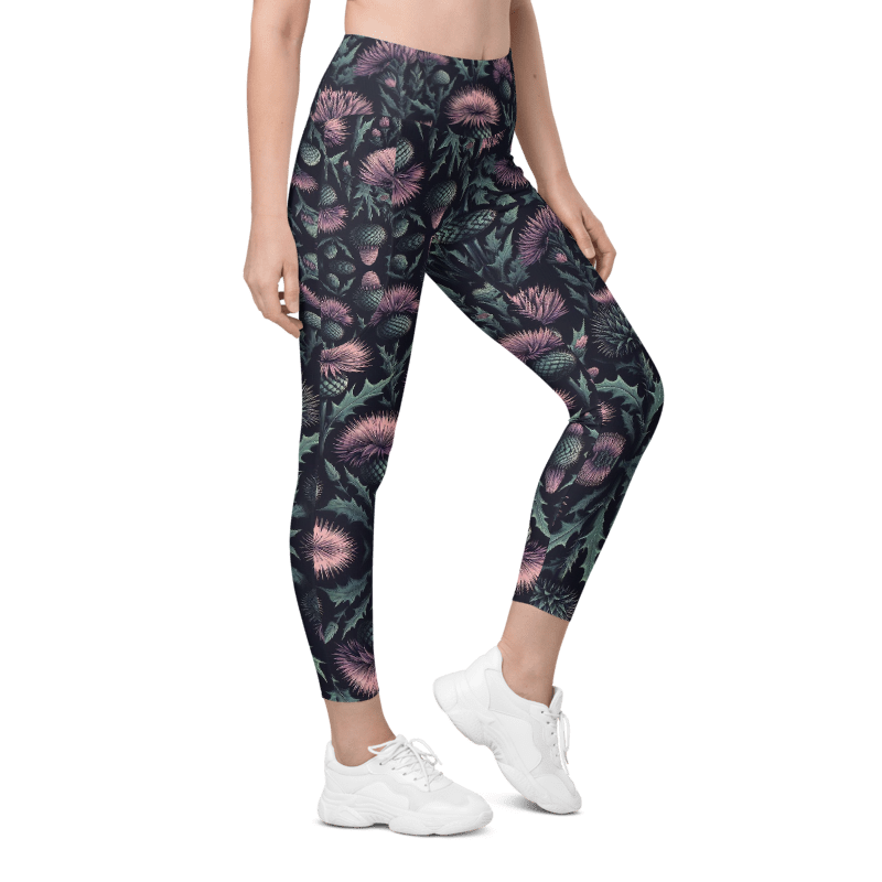 Thistle Bloom Leggings - Pockets