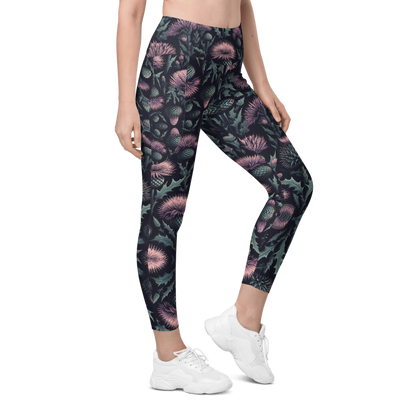 Thistle Bloom Leggings - Pockets