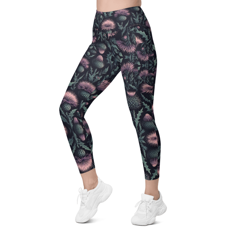 Thistle Bloom Leggings - Pockets
