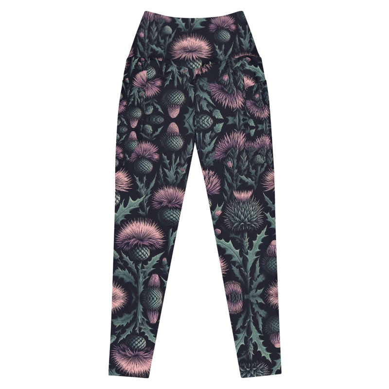 Thistle Bloom Leggings - Pockets