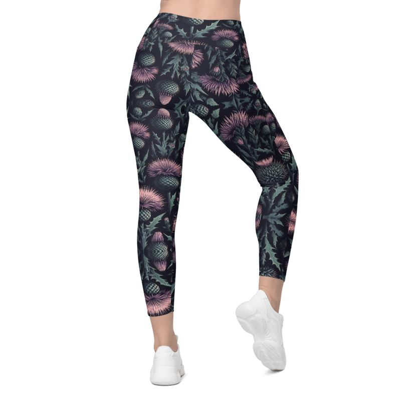 Thistle Bloom Leggings - Pockets