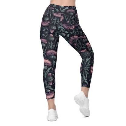 Thistle Bloom Leggings - Pockets