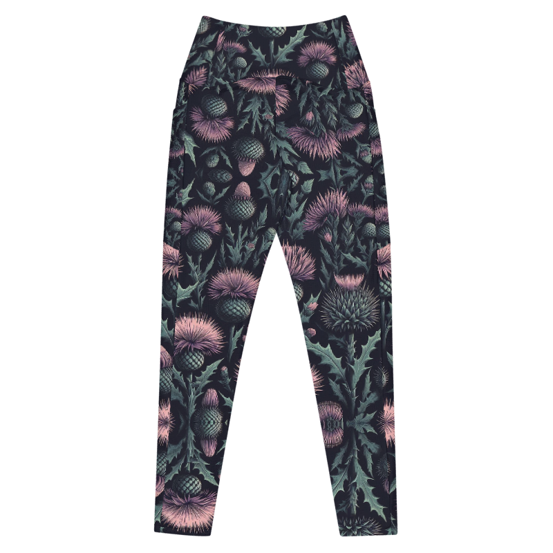 Thistle Bloom Leggings - Pockets