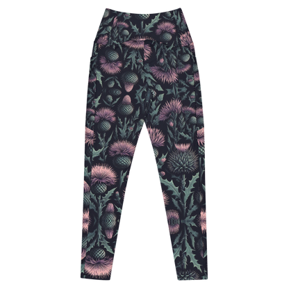 Thistle Bloom Leggings - Pockets